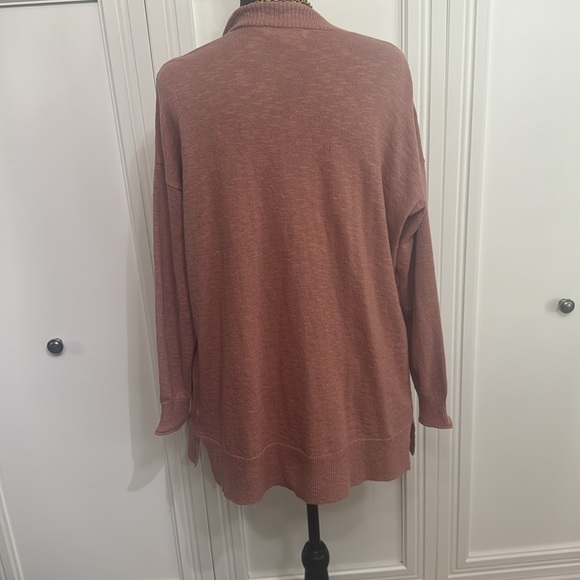 Madewell Dusty‎ Pink Cardigan Sweater - Picture 3 of 5